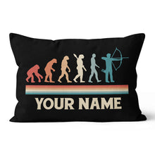 Load image into Gallery viewer, Personalized Funny Archers Evolution Archery Retro Vintage Throw Pillows TDM0778