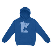 Load image into Gallery viewer, Minnesota Ice Fishing Shirts, Winter Fishing Minnesota State Love Fishing Hoodie - FSD2927 D06