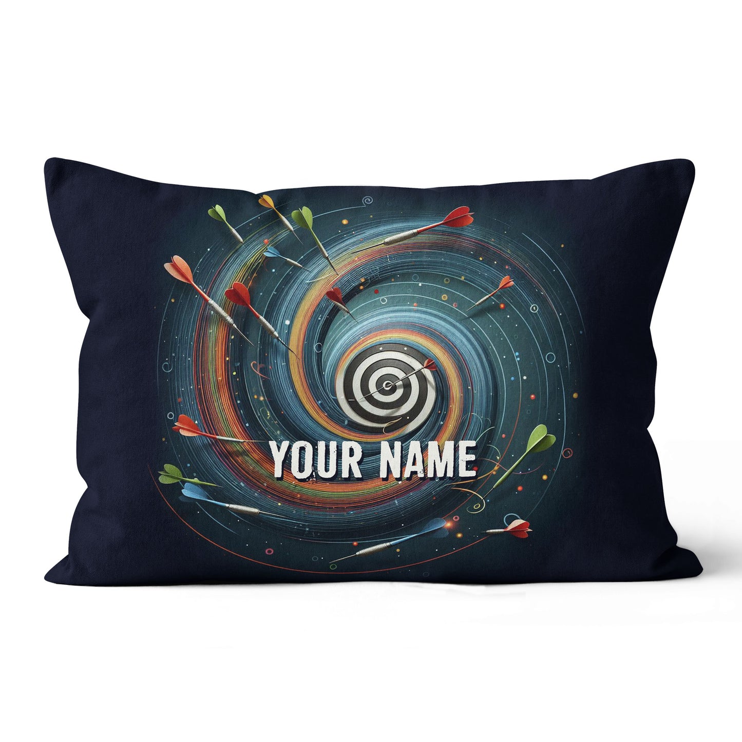 Spiral Dartboard Custom Pillow Personalized Darts Gifts For Dart Player LDT1164