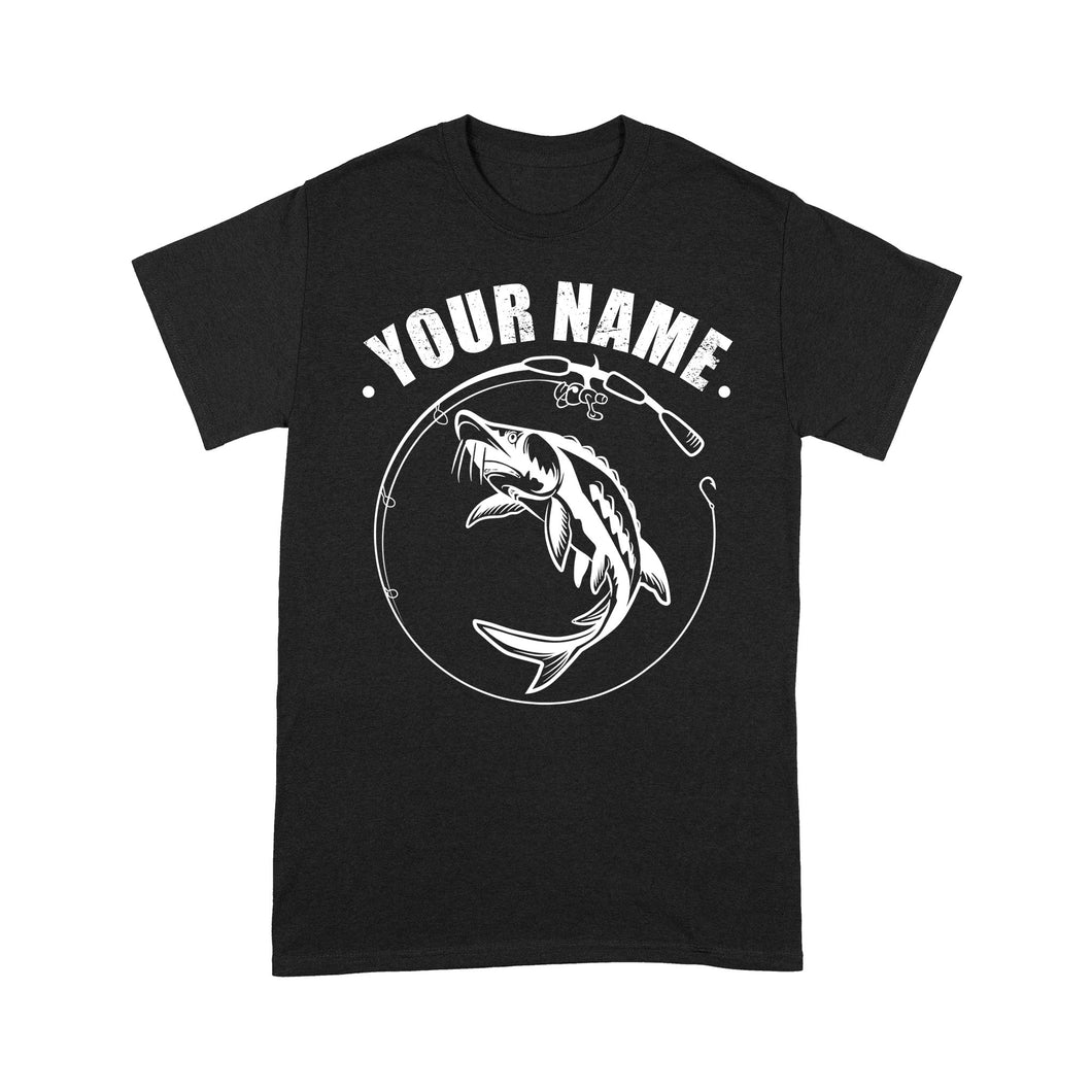 Custom name sturgeon fishing tattoos shirt Standard T-shirt - NQSD310
