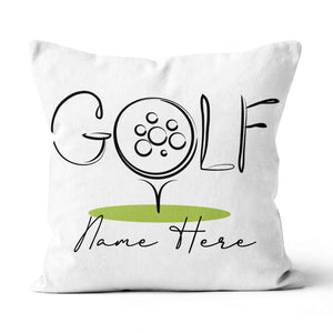 Golf Icon Custom Name Golf Pillow Personalized Cool Golfing Gifts LDT1208
