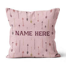 Load image into Gallery viewer, Archery Arrows Custom Pink Throw Pillow, Best Cute Valentines Gifts Idea TDM0872