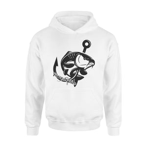 Carp fishing tattoos Customize name Hoodie, personalized fishing gifts for fisherman - NQS1208