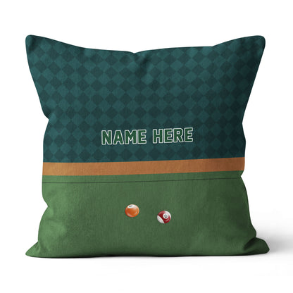 Personalized Billiard Pool Game Pillow, Billiard Room Decorative Pillow TDM0909
