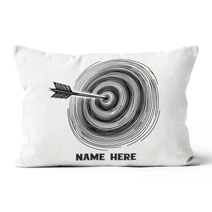 Personalized Continuous Line Target Archery Pillow, Archery Gifts Ideas VHM0930