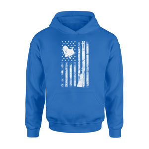 Hunting Shirt with American Flag, Shotgun Hunting Shirt, Turkey Hunting Shirt, Gifts for Hunters D05 NQS1338 - Standard Hoodie