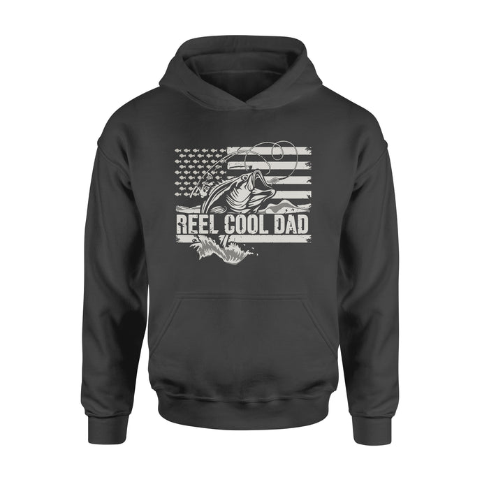 Reel Cool Dad American flag shirt, Perfect Father's Day Gifts for Fisherman D01 NQS1213 - Standard Hoodie