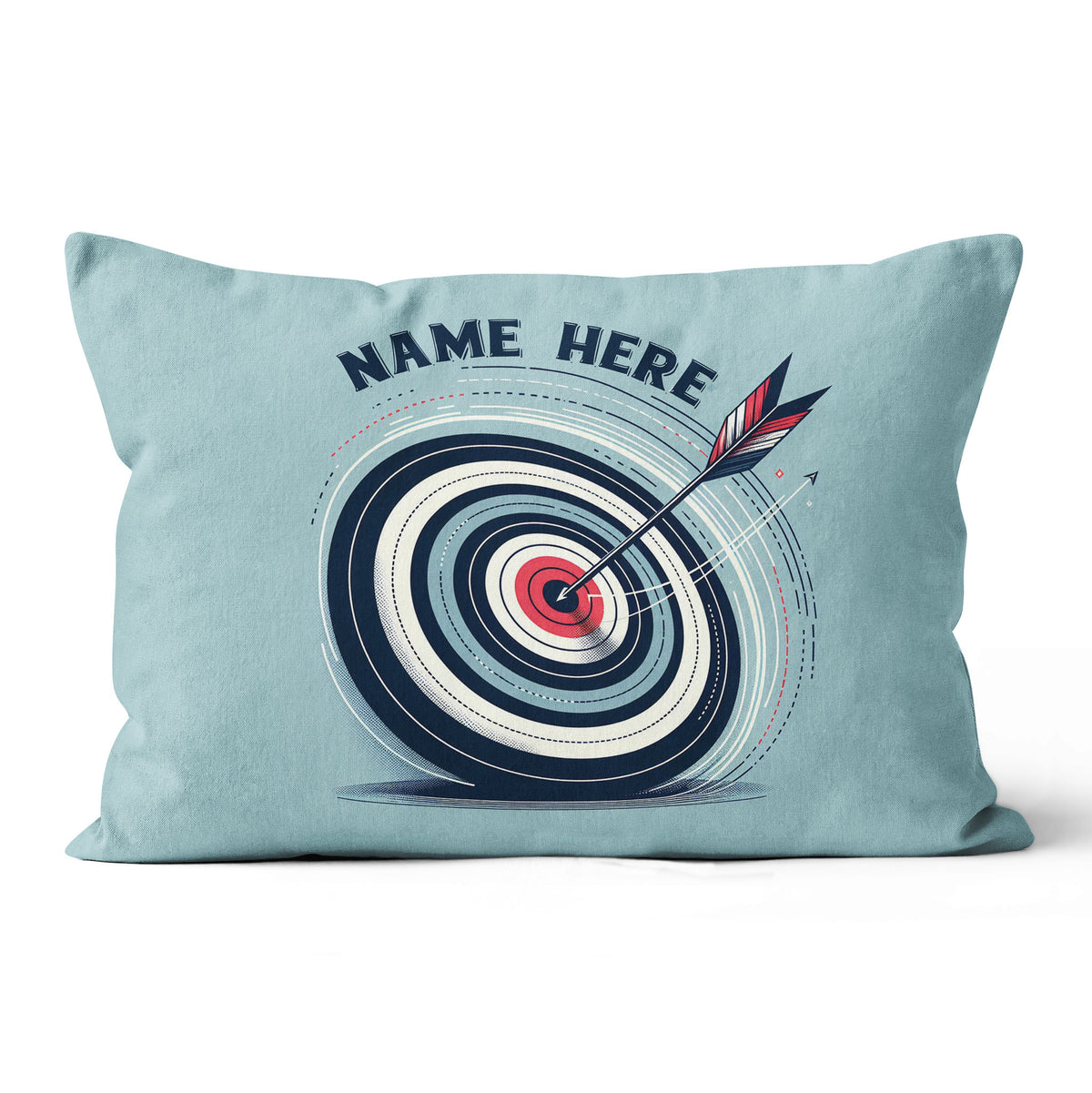 Personalized Blue Funny Target Archery Pillow, Gifts For Archery Lovers VHM0937