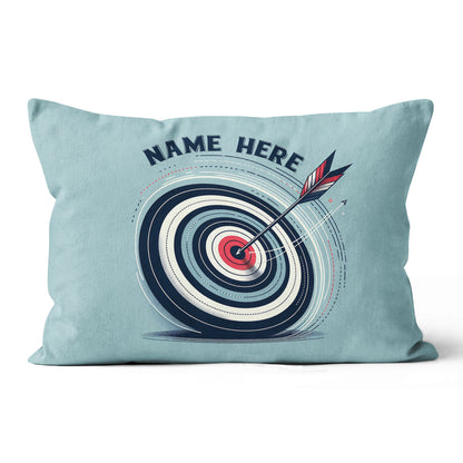 Personalized Blue Funny Target Archery Pillow, Gifts For Archery Lovers VHM0937