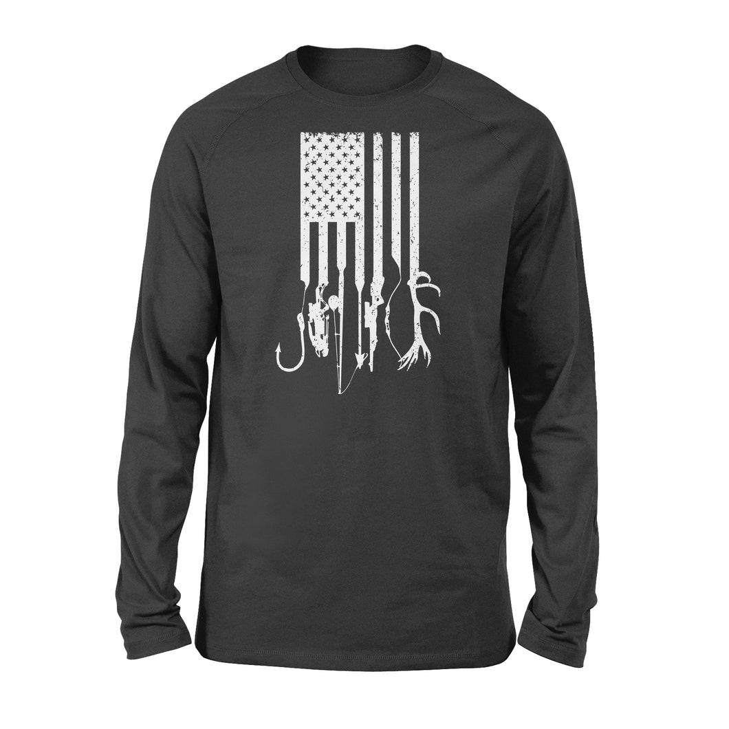 Hunting fishing US Flag shirts