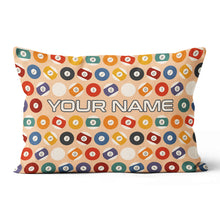 Load image into Gallery viewer, Personalized Billiard Balls Pillow Custom Throw Pillow Top Billiard Gift VHM0886