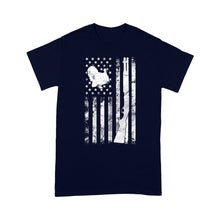 Load image into Gallery viewer, Hunting Shirt with American Flag, Shotgun Hunting Shirt, Turkey Hunting Shirt, Gifts for Hunters D05 NQS1338 - Standard T-shirt