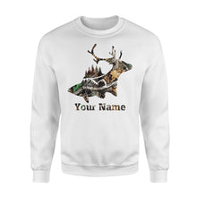 Load image into Gallery viewer, Buck Deer Fish Camo design personalized shirt for men and women D03