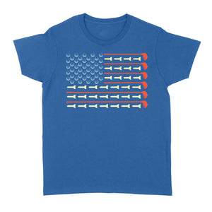 Golf Ball vintage American flag Golf Club, gifts for golf lovers D06 NQS3313 Golf Women's T-shirt
