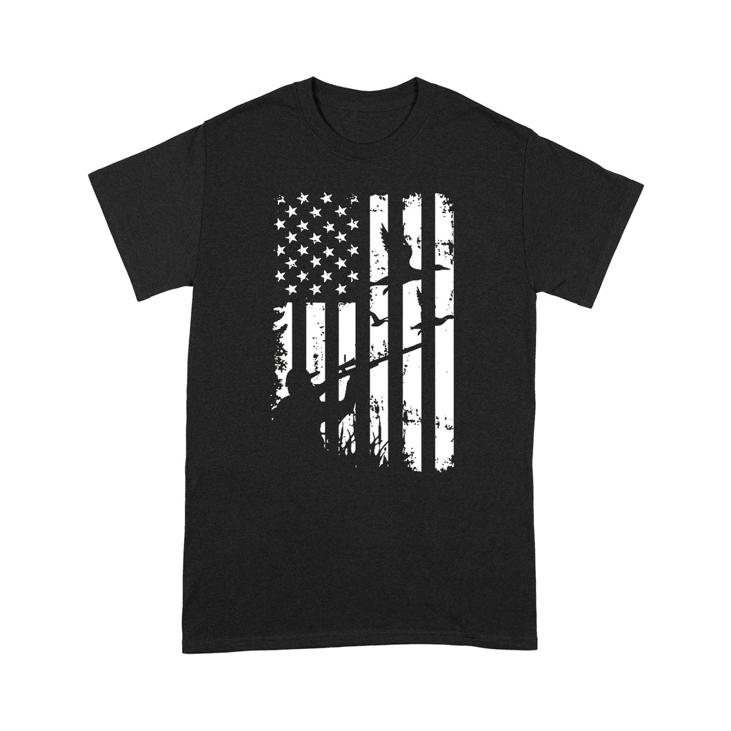 Duck Hunting American Flag Clothes, Shirt for hunter NQSD239- Standard T-shirt