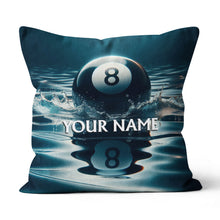 Load image into Gallery viewer, Personalized Water 8 Ball Billiard 3D Pillow, Best Throw Pillow Billiard VHM0894