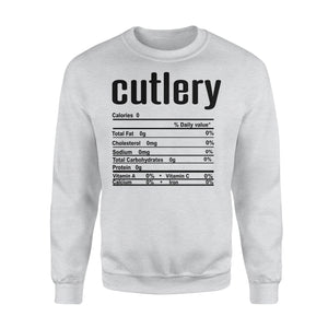 Cutlery nutritional facts happy thanksgiving funny shirts - Standard Crew Neck Sweatshirt