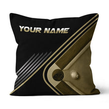 Load image into Gallery viewer, Personalized Yellow Table Billiards Pillow Custom Gifts For Pool Players VHM0861