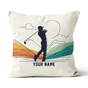 Multicolor Continuous Golfer Custom Golf Pillow Personalized Golf Gifts LDT1160