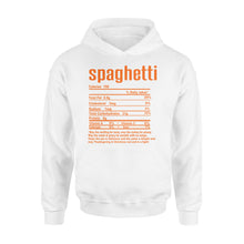 Load image into Gallery viewer, Spaghetti nutritional facts happy thanksgiving funny shirts - Standard Hoodie