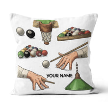 Load image into Gallery viewer, Personalized Funny Vintage Billiards Games Pillow Best Throw Pillows TDM0752