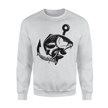 Load image into Gallery viewer, Carp fishing tattoos Customize name Crew Neck Sweatshirt, personalized fishing gifts for fisherman - NQS1208