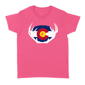 Colorado Flag Elk hunting women's T-shirt - FSD1250D03