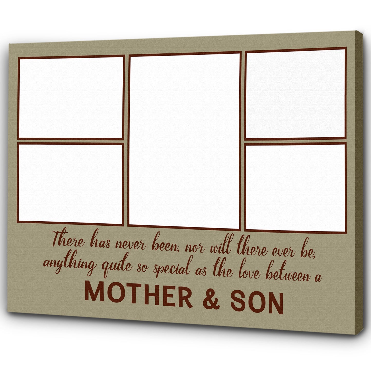 Personalized Canvas| Mother & Son - Custom Image Canvas for Mother| Birthday Gifts for Her, Mother, Mom| T163