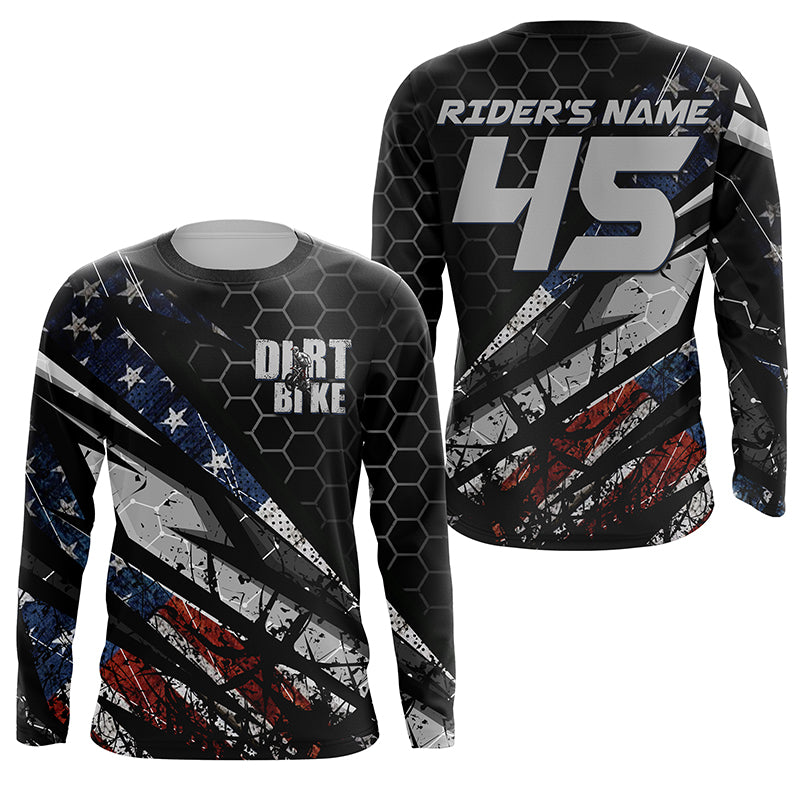 American Motocross jersey personalized kid&adult UPF30+ dirt bike riding shirt off-road motorcycle PDT270