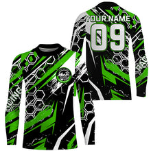 Load image into Gallery viewer, Custom extreme Motocross racing jersey adult&amp;kid UPF30+ biker Live To Ride off-road green MX shirt PDT239