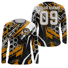 Load image into Gallery viewer, Custom extreme Motocross racing jersey adult&amp;kid UPF30+ biker Live To Ride off-road orange MX shirt PDT240