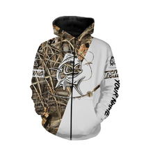 Load image into Gallery viewer, Mahi mahi fishing custom name tattoo camo all-over print long sleeve shirts personalized gift FSA5W